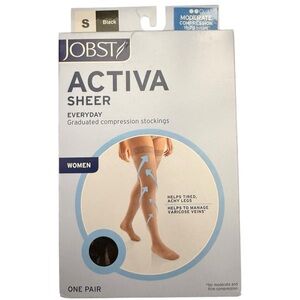 JOBST ACTIVA Sheer compression stockings Black